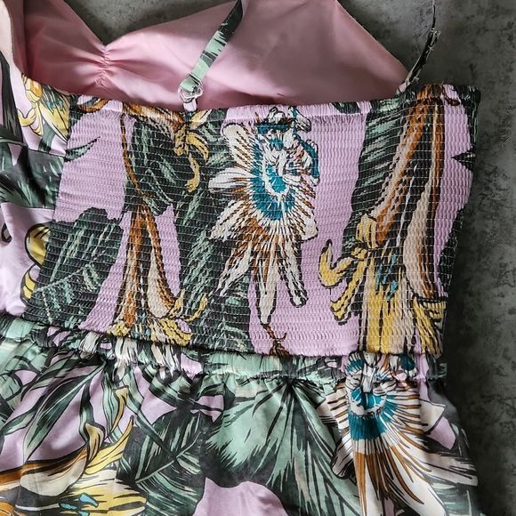 J.Crew pink dress tropical Pattern US XS - Picture 9 of 12